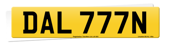 Registration number DAL 777N